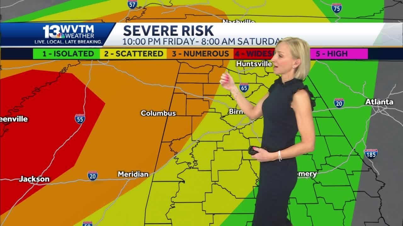 Severe storms Friday night - YouTube