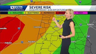 Severe storms Friday night