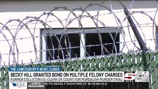 VIDEO: Former Colleton County clerk of court granted bond on multiple felony charges