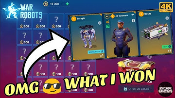 15000 Gold Coins New Event Opening: Legendary Box Opening || War Robots 8.2 Space Tech Heist