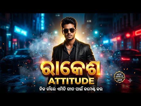 🔥 ରାକେଶ | RAKESH | ନିଜ ନାଁରେ ଏମିତି Attitude Song 🔥 | New Odia AI Song 2026