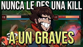 LO QUE PASA CUANDO DEJAS QUE GRAVES OBTENGA UNA MINIMA VENTAJA | League of Legends