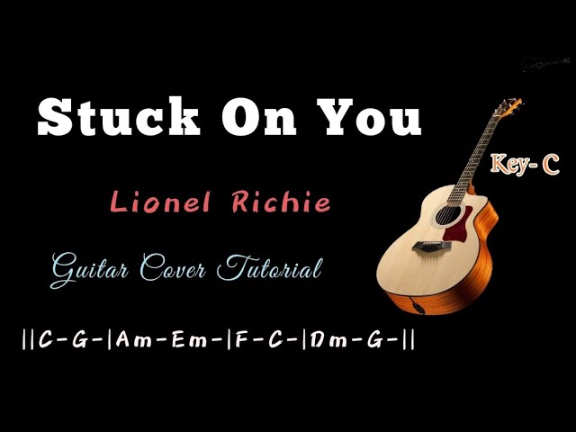 Lionel Richie - Stuck on you cover by Dave Fenley (Lyric Video