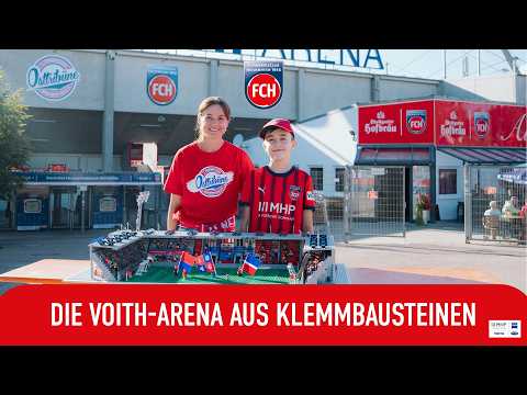 Die Voith-Arena aus Klemmbausteinen