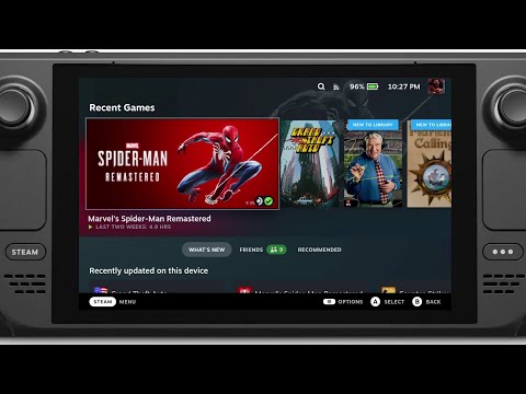 Marvel's Spider Man Remastered Steam Deck Gameplay - Free Roam P3