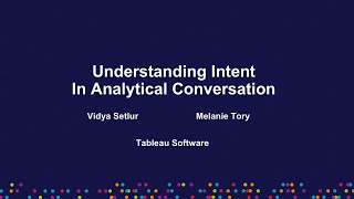 Analytical conversations