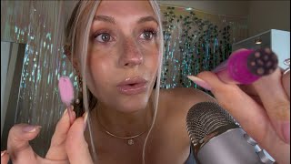 ASMR MY BEST TRIGGERS (Counting Your Freckles, Spoolie, Softly Spoken+Clicky Whispering)
