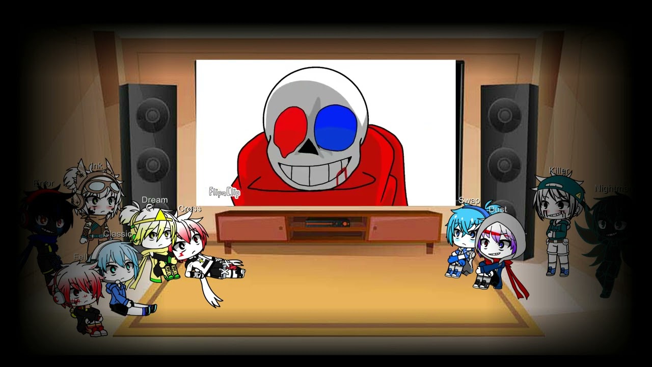 (Old) Sans AUS React to VHS Sans vs Sans AUS Part 1 & 2 (Requested)