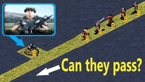 Can Infantry pass by Deployed Gi? - Red Alert 2