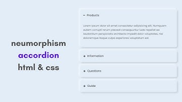 How To Make An Accordion Using HTML And CSS