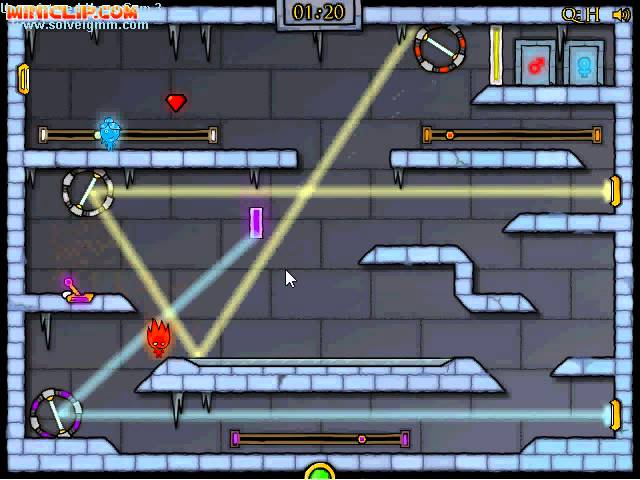 Fireboy And Watergirl 3: The Ice Temple Level 28 Full Gameplay 