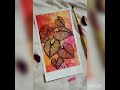 Leaves painting with colourful background #shorts#trending#youtubeshorts#viral
