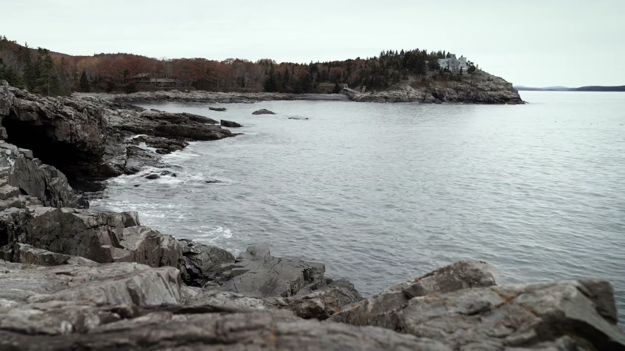 Watch 4 HOURS of Ocean Waves in Acadia National Park - the Perfect Viewing Spot!