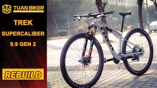 Trek Supercaliber 9.9 Argent Drizzle color Dreambuild | Sram XXSL Power meter | Fox 32 | ...