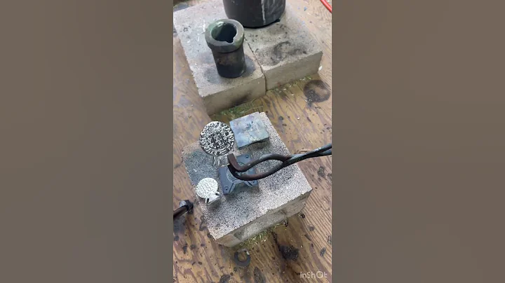 Mass producing silver coins! Pirate treasure #doubloons #treasure #silver #casting #smelting #diy