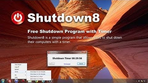 Shutdown, Restart or Sleep PC and with timer