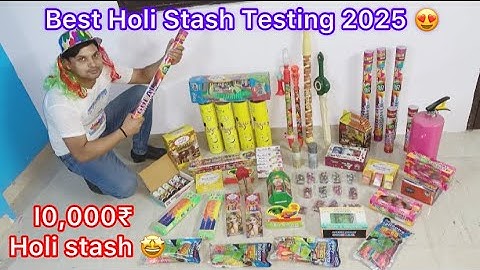 Best Holi Pichkari And Colour Testing 2025 | Best Holi Stash Testing 2025 | Snow Spray Testing #Holi