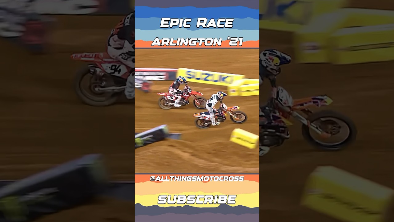 WATCH: Epic Supercross Race between Cooper Webb and Ken Roczen #motocross #supercross #dirtbike