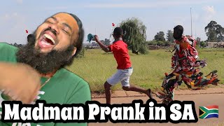 AMERICAN REACTS to MADMAN Prank COMPILATION IN SOUTH AFRICA 🇿🇦