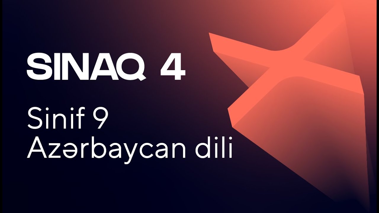 Azərbaycan dili 9-cu sinif   Güvən Sınaq 4 Buraxılış fənləri üzrə