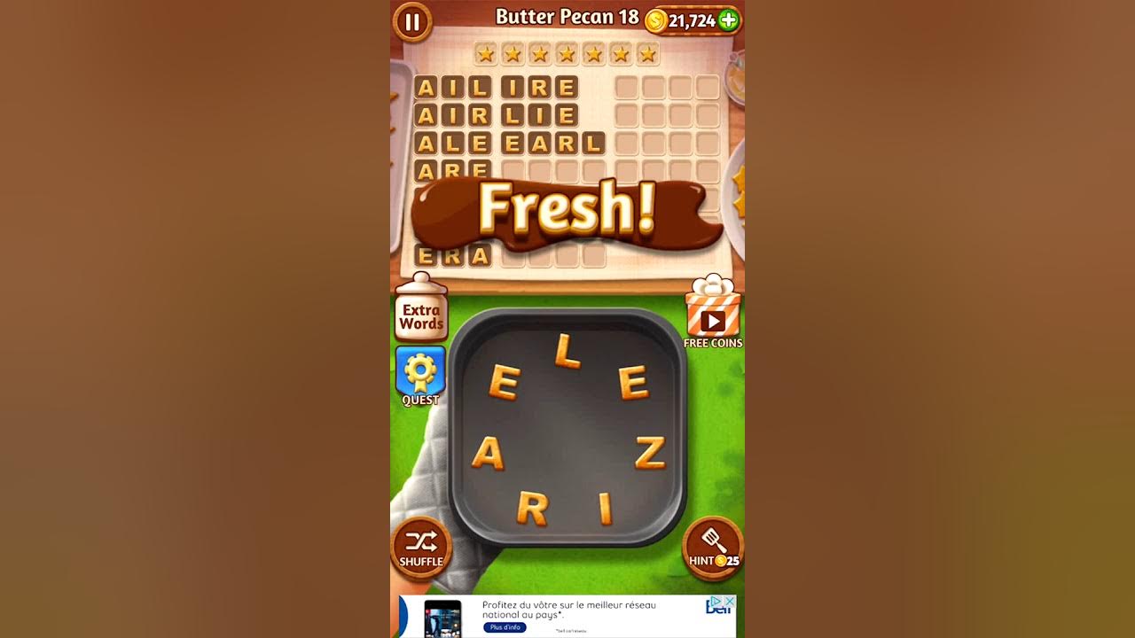 Word Cookies Butter Pecan 18 Word Cookies Answers YouTube