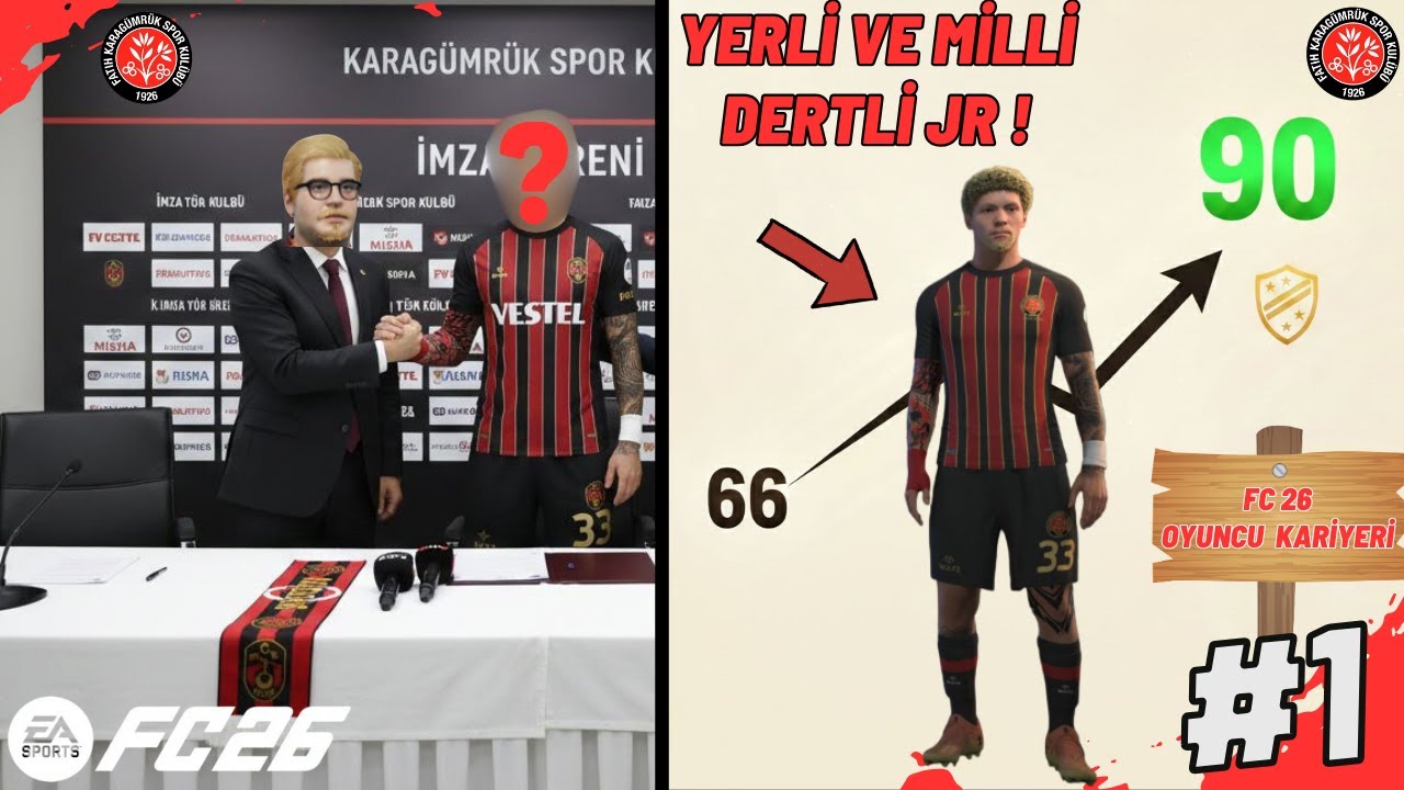 Yerli ve Milli Dertli JR ! | Ballon Dor'a Yolculuk !  | FC26 Oyuncu Kariyeri 1.Bölüm