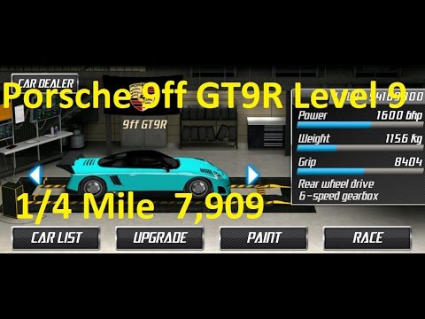Drag Racing Porsche 9ff GT9-R Level 9 Tune 7,909 1/4 Mile