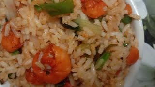 how  to make prawn fried rice.?రొయ్యల ఫ్రైడ్ రైస్.