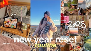 NEW YEAR RESET ROUTINE: goals for 2025, vision board making & declutter