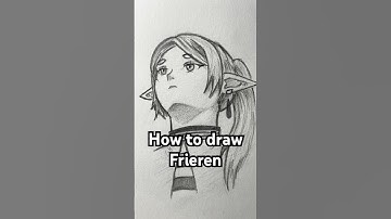 How to draw Frieren looking up! Easy! #drawing #frieren #howtodraw #art #drawing