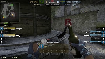 SK FALLEN 1v3 CLUTCH vs NIP Cobble @ IEM OAKLAND 2017