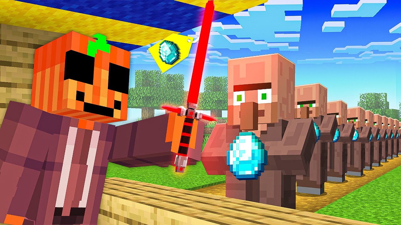 Creé Objetos ILEGALES Para los Aldeanos de Minecraft!