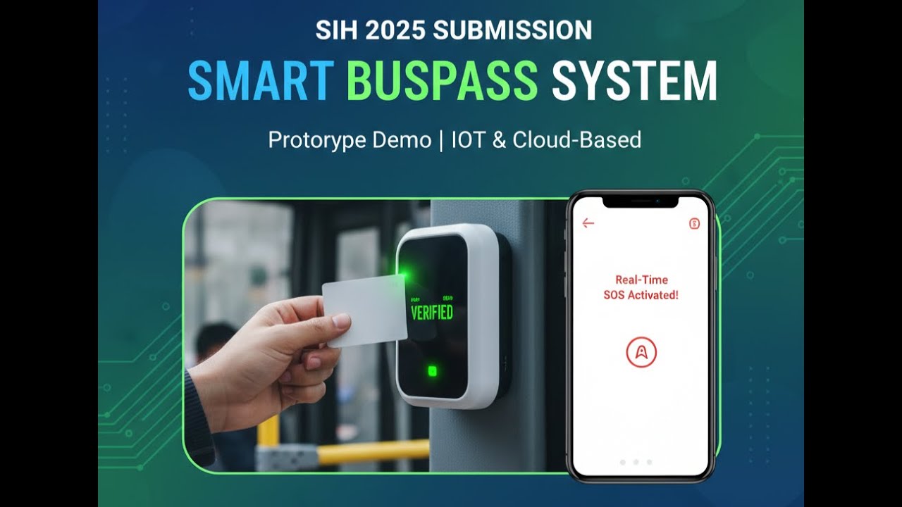 IoT Smart Bus Pass with Real-Time SOS Alerts | SIH 2025 Project by Team Elegets