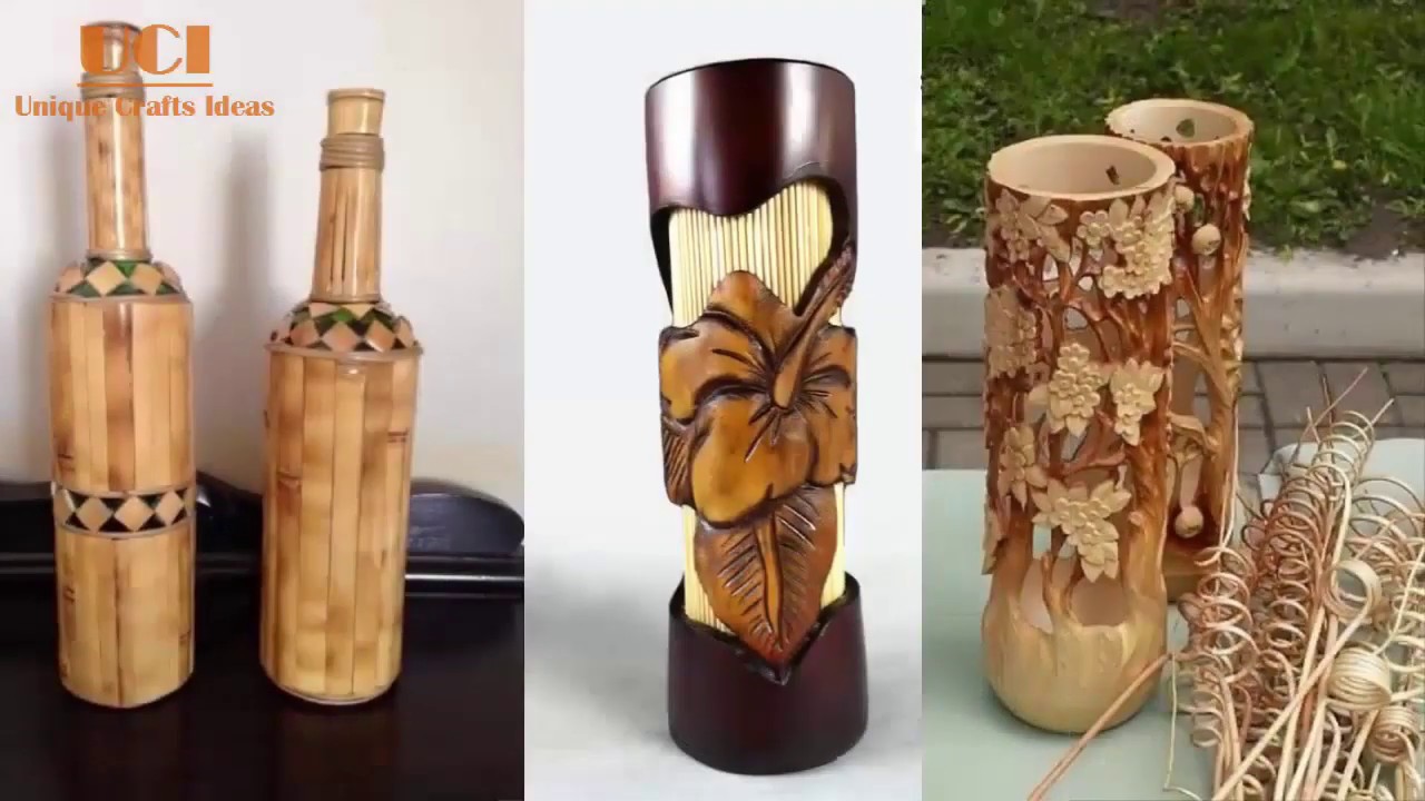 Patut Dicoba Ini Aneka Kreatif Kerajinan  dari  Bambu  bekas 