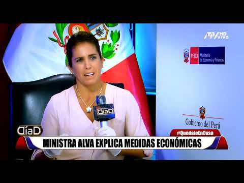 Ministra Alva explica medidas económicas