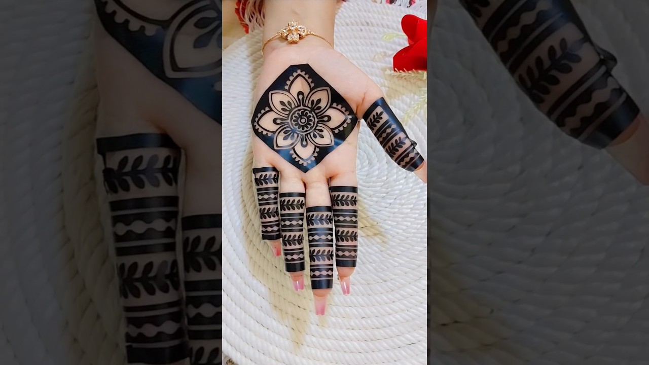 beautiful sticker mehndi design #shorts