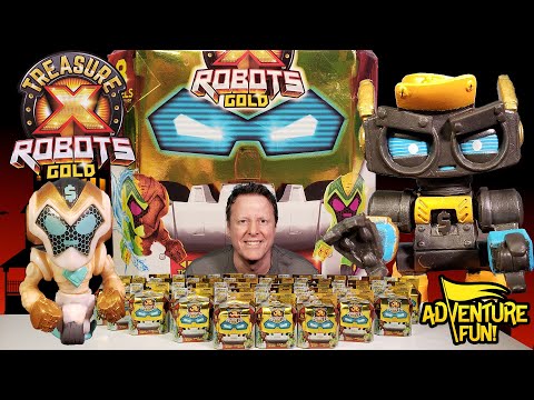16 Treasure X Robots Gold Mini Treasurebots Color Changing u0026 Glowing Adventure Fun Toy review!