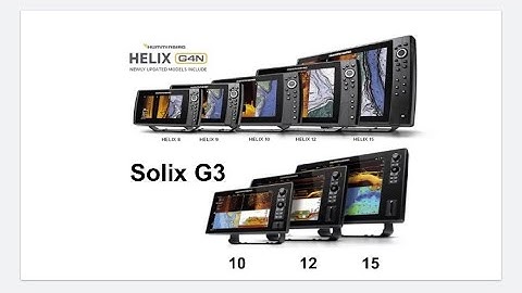 Humminbird Solix vs Helix Comparison