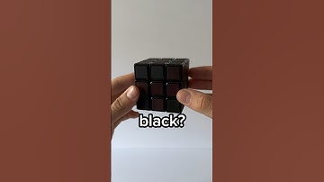 How did this Rubik’s cube turn black?