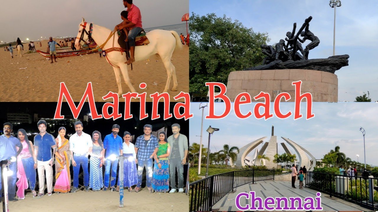India's Longest Beach ⛱️ | Marina Beach Chennai