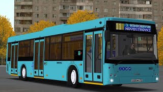 картинка: На Питерском МАЗе 203 по обновлённому Чистогорску : МАЗ 203.016 в OMSI 2
