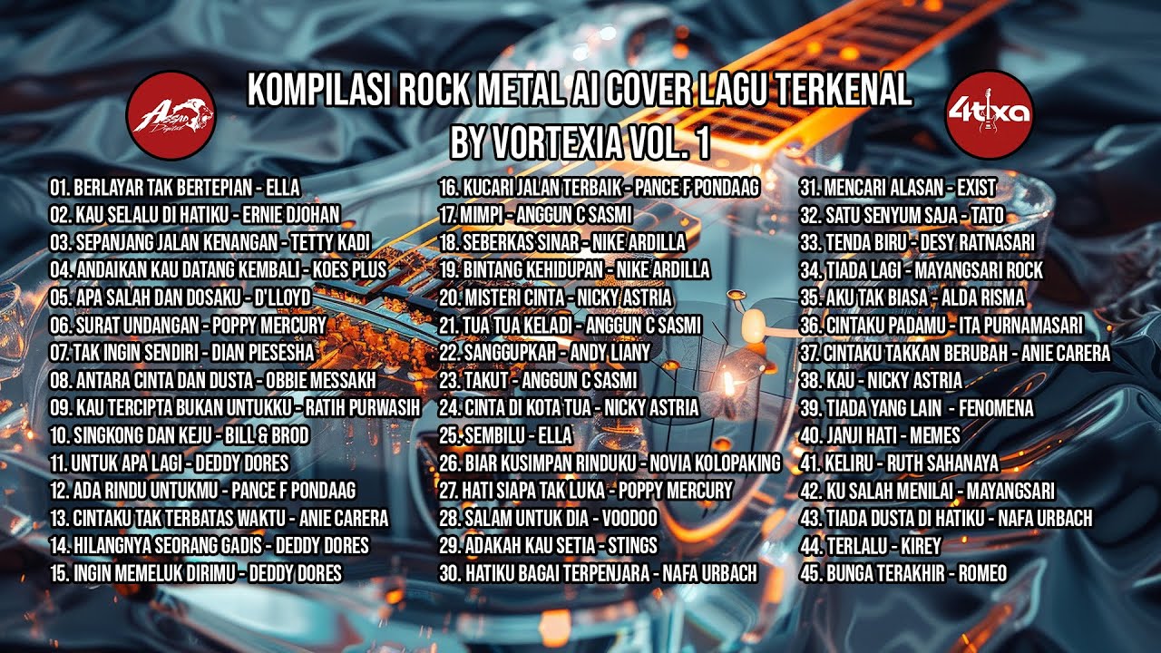 KOMPILASI ROCK METAL AI COVER LAGU TERKENAL BY VORTEXIA VOL. 1 - YouTube