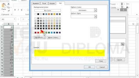 Format the cell range A1:A100 so that if numbers are less than or equal to zero, they are...