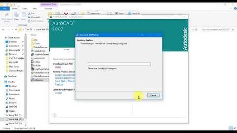 How to install AutoCAD 2007 on windows 7,8,10 32 64 bit