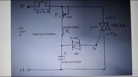 DIAC TRIAC LIGHT DIMMER