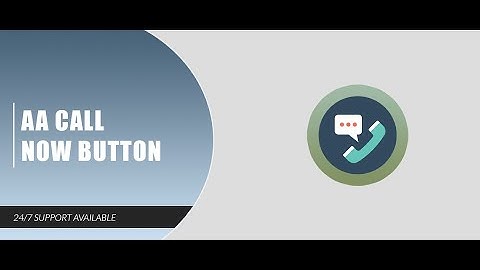 Joomla Module : AA Call Now Button