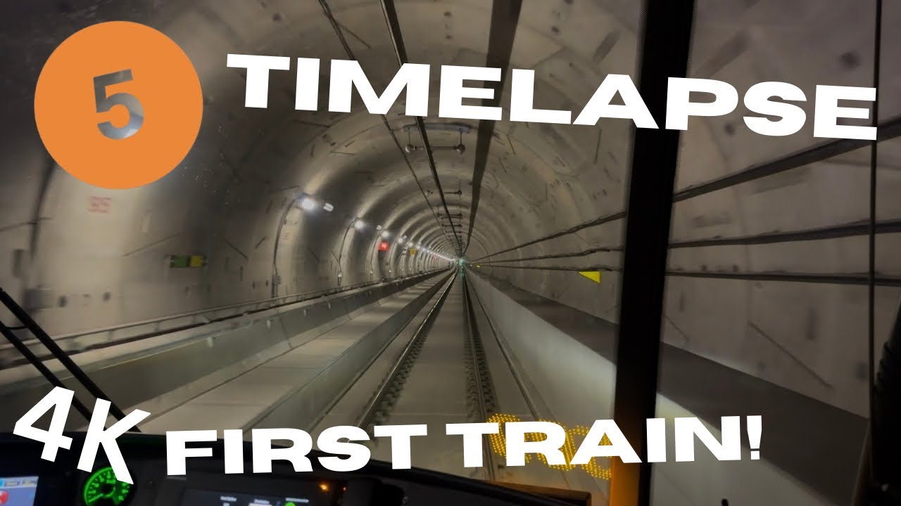 Timelapse! Kennedy to Mount Dennis! ￼Eglinton Crosstown LRT line 5 first train! 4K! 