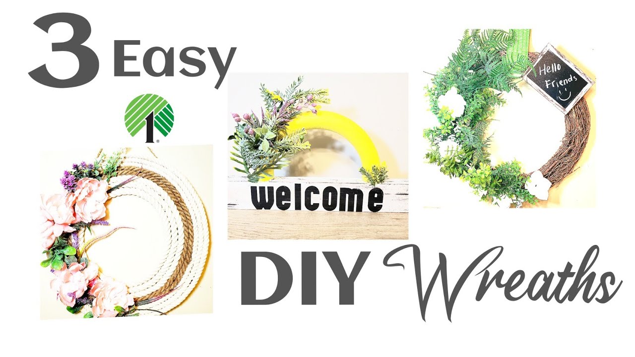 Easy Dollar tree Wreaths/Home decor 2021 YouTube