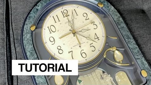 How to manually set the time on radio-controlled Rhythm/Citizen clocks from Japan (Tutorial)
