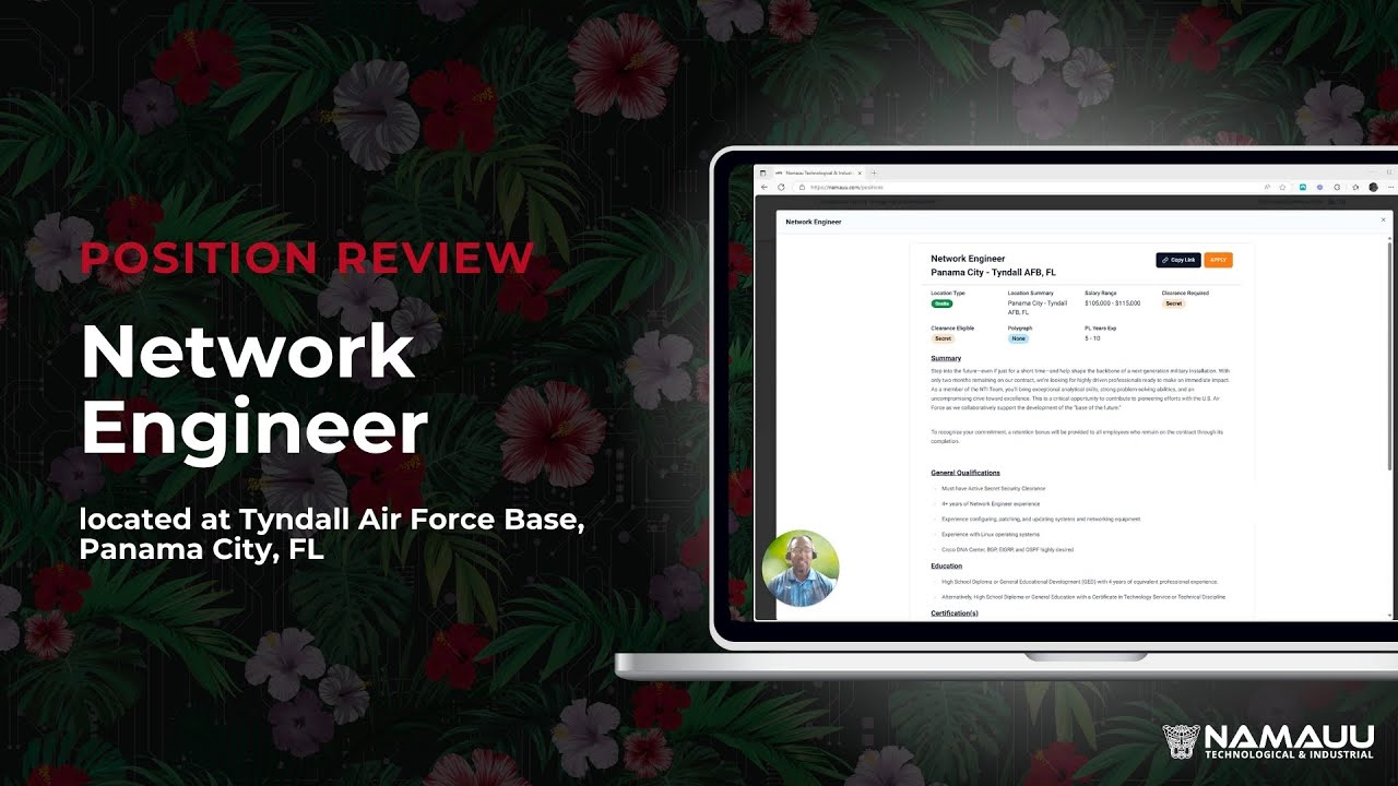 Network Engineer Position Review